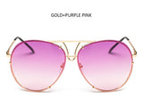 Fashion Oversized Sunglasses Women Men Brand Designer Big Size  Glasses