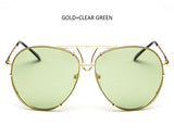 Fashion Oversized Sunglasses Women Men Brand Designer Big Size  Glasses