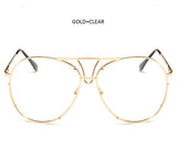 Fashion Oversized Sunglasses Women Men Brand Designer Big Size  Glasses