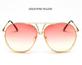 Fashion Oversized Sunglasses Women Men Brand Designer Big Size  Glasses