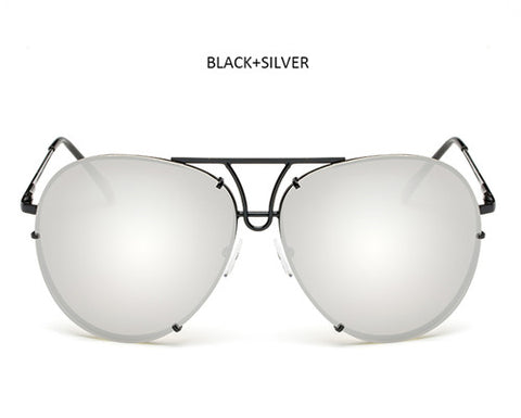 Fashion Oversized Sunglasses Women Men Brand Designer Big Size  Glasses