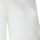 JECKSION Sexy Beach Dress for Women 2016 Fashion Hollow Out White Lace Dress Party Dresses With Belt