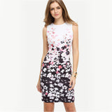 Women's Casual Dresses Elegant Floral print Pattern Sleeveless Round Neck Mini Dress Body con
