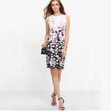 Women's Casual Dresses Elegant Floral print Pattern Sleeveless Round Neck Mini Dress Body con