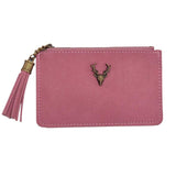 Small ladies leather wallets Women Coins Purse leather zipper wallets