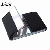 Business Mens Card Holder Credit Card Package Double Open Card Case