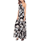 Summer Dress Women Boho Long Maxi Evening Party Dress Sexy Backless Beach Dresses