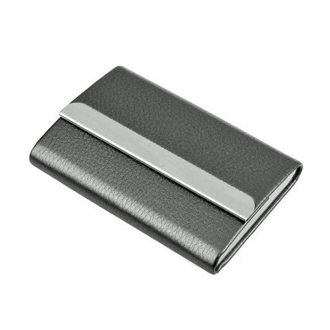 Men leather card holder Business Credit Card Name Id Card Holder Case Box