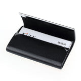 Men leather card holder Business Credit Card Name Id Card Holder Case Box