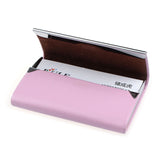 Men leather card holder Business Credit Card Name Id Card Holder Case Box