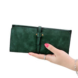 carteras mujer Women Drawstring Coin Purse Long Wallet Solid Card Holders Handbag Women Wallets