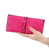 carteras mujer Women Drawstring Coin Purse Long Wallet Solid Card Holders Handbag Women Wallets