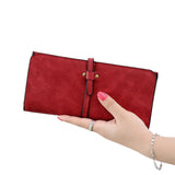 carteras mujer Women Drawstring Coin Purse Long Wallet Solid Card Holders Handbag Women Wallets