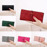 carteras mujer Women Drawstring Coin Purse Long Wallet Solid Card Holders Handbag Women Wallets