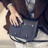 Women Shoulder Bag Fashion Leather Solid Handbag Women's Shoulder Bag Ladies Purse