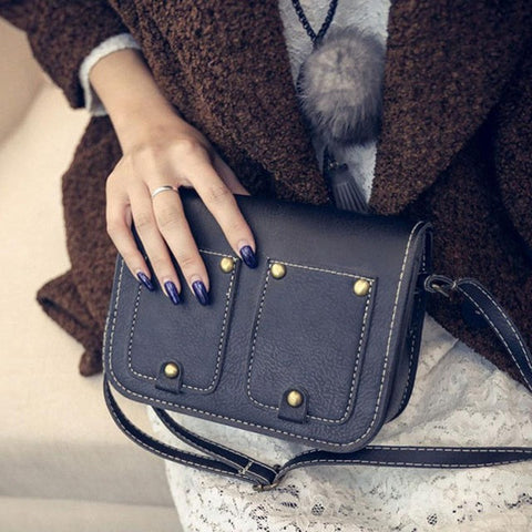 Women Shoulder Bag Fashion Leather Solid Handbag Women's Shoulder Bag Ladies Purse