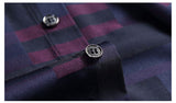 Business Casual Shirts Men Famous Brand Clothing Plaid Long Sleeve Camisa Masculina