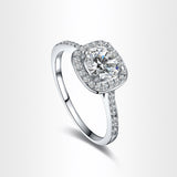 Princess Square Diamond Ring Luxury Elegance Fashion Wedding Ring