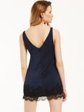 Spaghetti Strap Lace Patchwork Women's Bodycon Dress