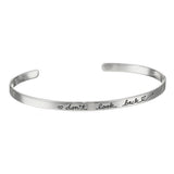 Fashion Women Cuff Bangle Jewelry Letter Bracelet  GD