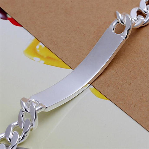 Beautiful Jewellery 925 Solid Silver Classic Design Bracelet For Unisex