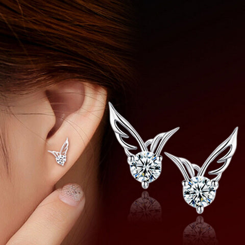 Women Fashion Elegant Angel Wings Wings Earrings