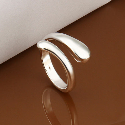 Fashion Chic Design Finger Opening Adjustable Womens Girls Ring Gift