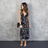 Summer women sundress Hollow out boho floral print dress beach dress vestidos de festa