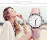 Fashion Couple Retro Design Leather Band Analog Quartz Watch