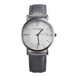 Fashion Couple Retro Design Leather Band Analog Quartz Watch