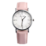Fashion Couple Retro Design Leather Band Analog Quartz Watch