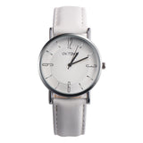 Fashion Couple Retro Design Leather Band Analog Quartz Watch