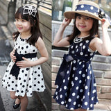 Kids Children Clothing Polka Dot Girl Chiffon Sundress Dress
