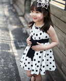 Kids Children Clothing Polka Dot Girl Chiffon Sundress Dress