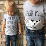 Toddler Kids Baby Boys Clothes Short Sleeve Letter Printing T-Shirt