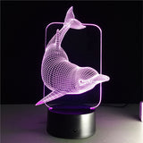 3D Lamp LED Visual Light Effect Touch Switch & Remote Control Colors Changing Night Light