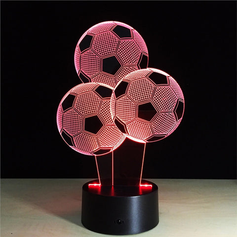 3D Lamp Visual Light Effect Touch Switch & Remote Control Colors Changes Night Light