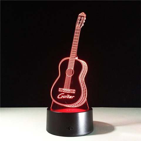 3D Lamp Visual Light Effect Touch Switch & Remote Control Colors Changes Night Light