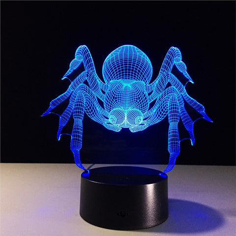 3D LED Lamp 7 Color Change Touch Button Switch and Remote Control USB Powered Amazing Art Optical Unique Lighting