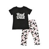 Toddler Baby Kids Boy Print Tops Shirt Pants Outfit Set Clothes