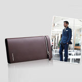New Men Leather Card Cash Receipt Holder Organizer Bifold Wallet Purse
