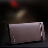 New Men Leather Card Cash Receipt Holder Organizer Bifold Wallet Purse