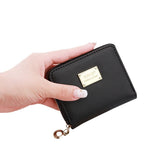 Women Leather Small Wallet Card Holder Zip Coin Purse Clutch Handbag